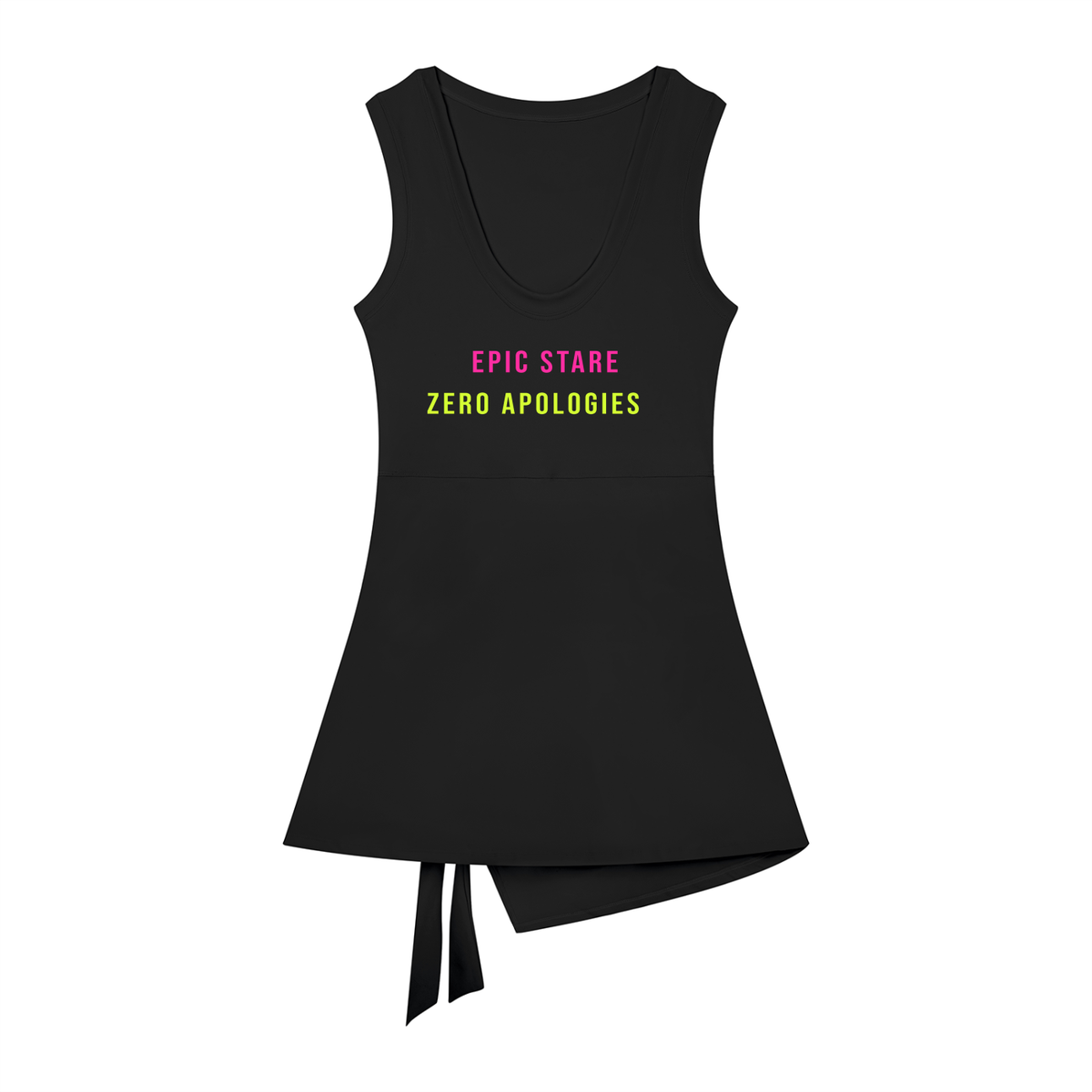 Club - Wrap Stare Dress black/brown