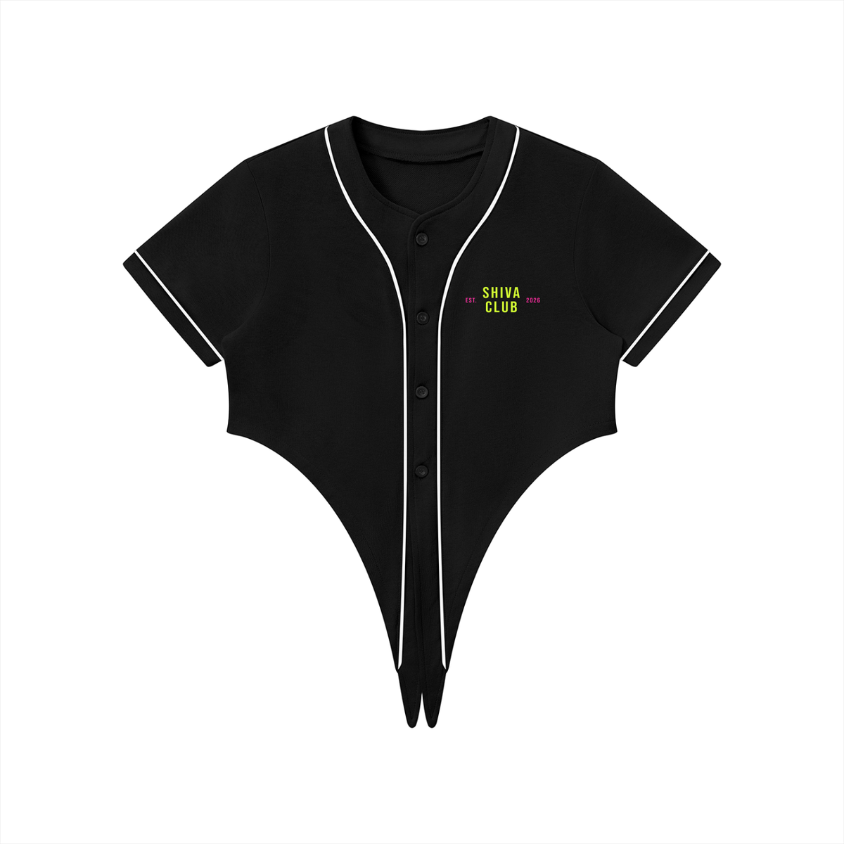 Club Baseball Piping Top black